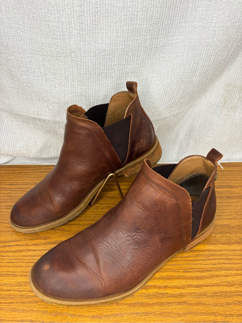 Sofft Bryanne Brown Leather Chelsea Ankle Boots Women's Size 9M